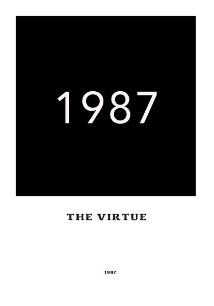 1987 The Virtue candle - large ceramic