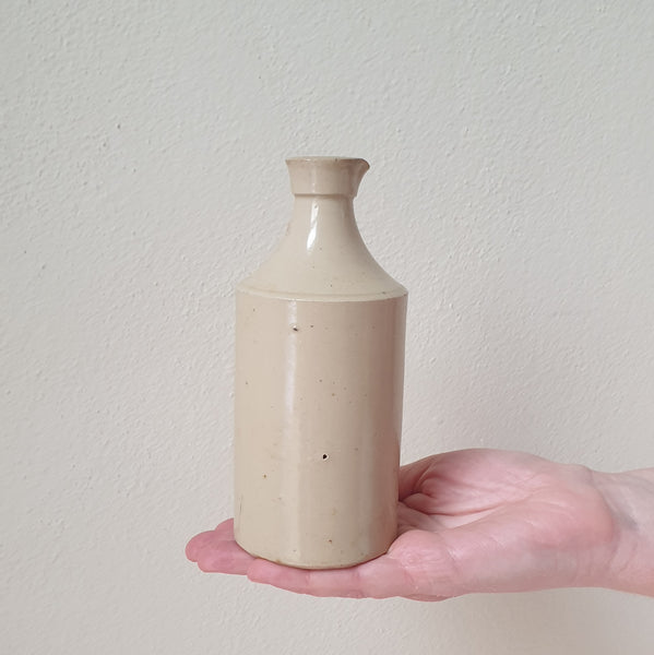 Vintage Stoneware Ink Bottle - Medium