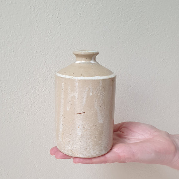 Vintage Stoneware Ink Bottle - Medium