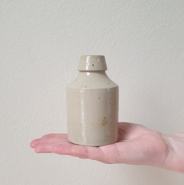 Vintage Stoneware Ink Bottle - Small