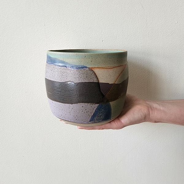 Handmade Planter Small Abstract - B