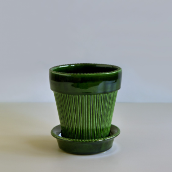 Simona - Glazed Green Emerald